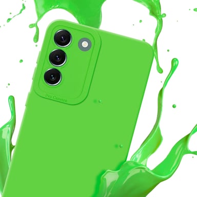 Coque pour Samsung Galaxy S22 PLUS en FLUID VERT Housse de protection Étui en silicone TPU flexible