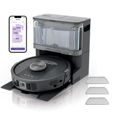 Shark RV2800YEEU robot aspirateur Noir, Argent