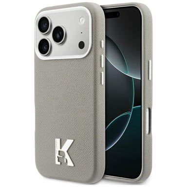 Custodia Karl Lagerfeld Karl Head Logo MagSafe per iPhone 17 Pro, grigia