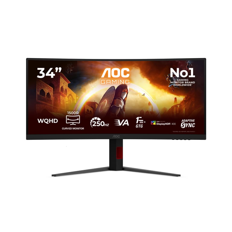 AOC CU34G4ZCA Moniteur incurvé 34 3440x1440 250Hz Neuf