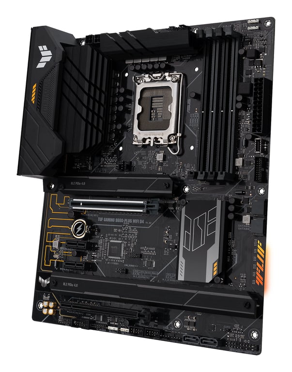 Asus TUF GAMING B660M PLUS D4 B660LGA1700DDR4mATX - vue 3