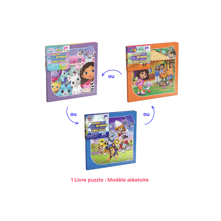 Spin Master Livre puzzle magnétique voyage 3 x 20 pcs 17 x 17 cm - vue 3