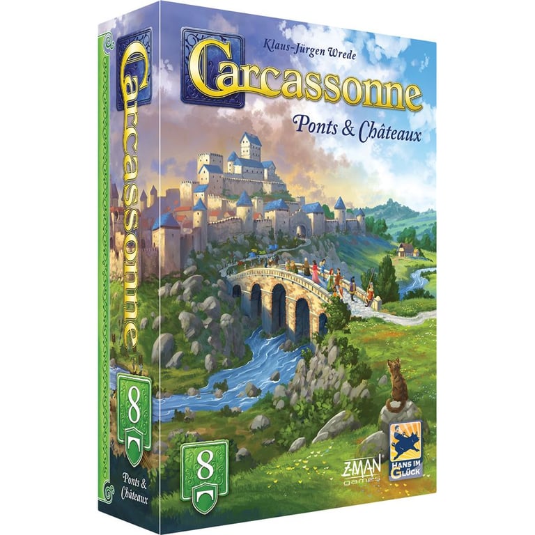 Jeu de stratégie Asmodee Carcassonne : Ponts et Chateaux 2025 - vue 7