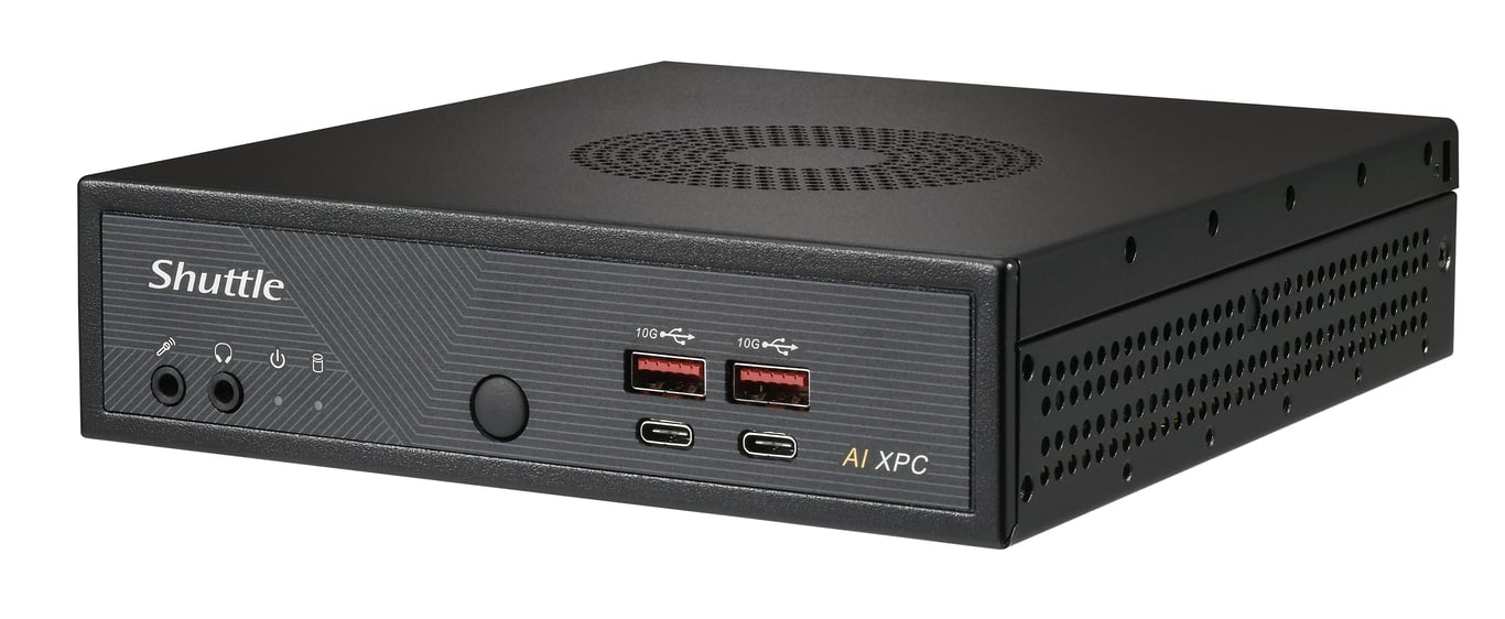 Shuttle Slim AI PC DN11H7 Intel Core Ultra 7 Intel Arc graphics 2xHDMI 2x DP 4x 2.5 Gbit LAN VESA 247 Neuf - vue 2