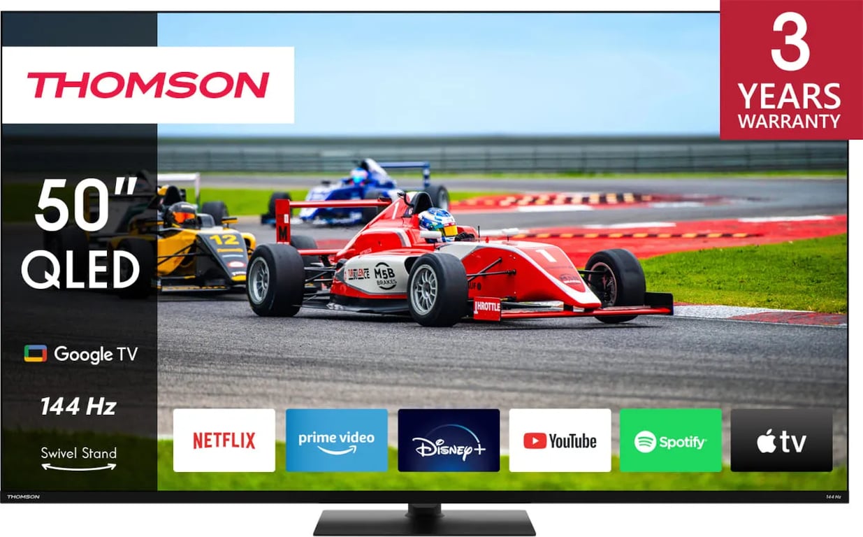 Thomson 50QG7C14 TV 127 cm (50 ) 4K Ultra HD Smart TV Wifi Noir - Neuf