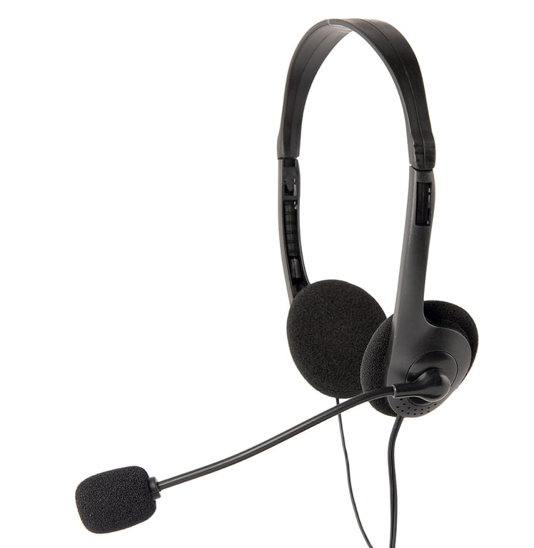 Casque Gembird MHS-123 – Stéréo, Micro Flexible, Réglage de Volume Intégré