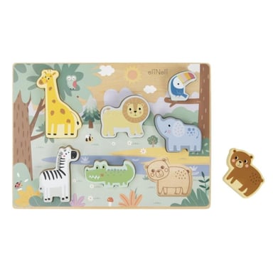 Jouets Éducatifs : Animaux de Puzzle Empilables EliNeli
