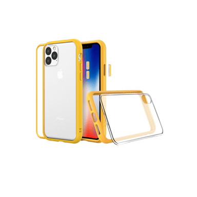 Custodia RHINOSHIELD compatibile con [iPhone 14 Pro] Mod NX - Protezione sottile e personalizzabile con tecnologia di assorbimento degli urti [senza BPA] - Giallo