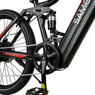 Samebike XD26-II Bicicleta eléctrica para adultos, 750 W, 26 pulgadas, suspensión total, batería de 48 V y 14 Ah