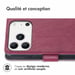 imoshion Étui de télephone portefeuille pour Apple iPhone 17 Pro - Bordeaux