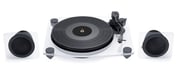 BIG BEN TD115CSPS - Conjunto de giradiscos y altavoces inalámbricos - Giradiscos de 33 y 45 rpm - 2 altavoces inalámbricos - Acabado acrílico