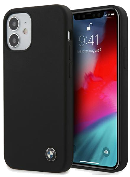 Étui BMW pour iPhone 12 mini 5.4 Noir Silicone Signature