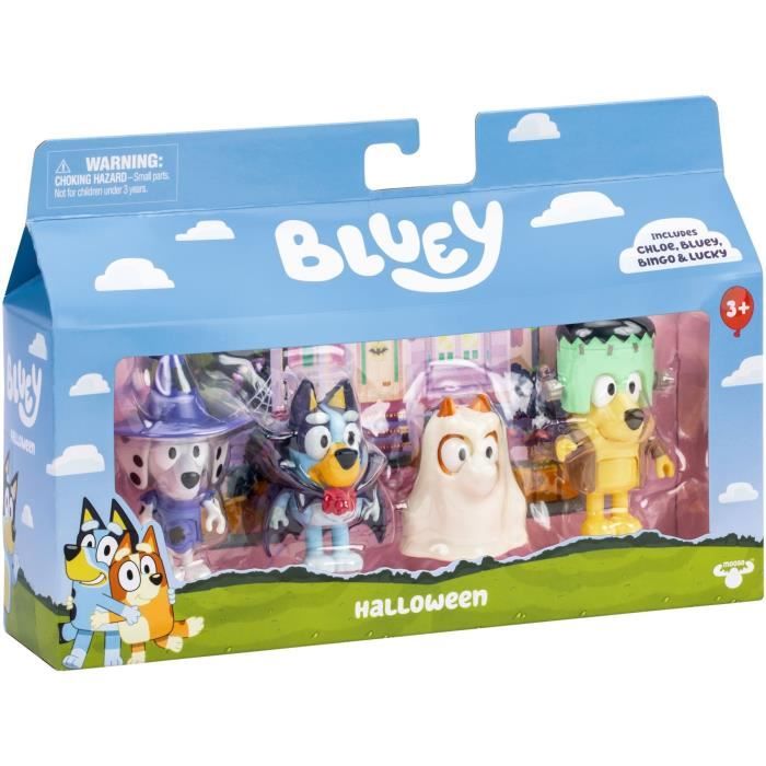 La Famille de Bluey en voyage x4 Figurines