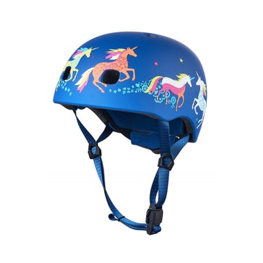 Casque de Velo et Trottinette Licorne avec Lumière LED et Boucle Magnétique - Taille S