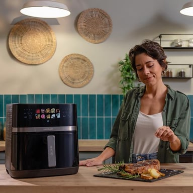 Cecotec Cecofry&Grill Duoheat 8000 Sencillo 8 L Independiente 2200 W Freidora de aire caliente Negro