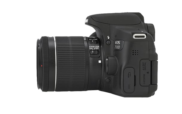 Canon EOS 750D Noir - vue 3
