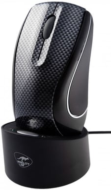 MOBILITY LAB - Ratón inalámbrico recargable de CARBÓN para MAC y WINDOWS