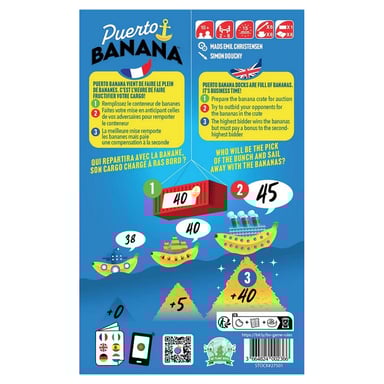 Puerto Banana - Jeu d'enchères Amusant pour Toute la Famille