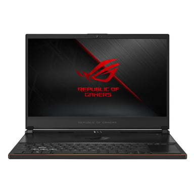 ASUS ROG Zephyrus S GX535GX-ES002T notebook i7-8750H Ordinateur portable 39,6 cm (15.6'') Full HD Intel® Core™ i7 16 Go DDR4-SDRAM 512 Go SSD NVIDIA® GeForce RTX™ 2080 Max-Q Wi-Fi 5 (802.11ac) Windows 10 Home Noir