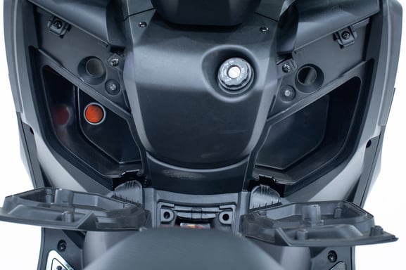 Leo90 - Scooter électrique 125cc - moteur 5100 W - 2 batteries 72V 50Ah, gris acier