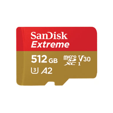 SanDisk Extreme 512GB MicroSDHC UHS-I Classe 10