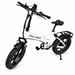 Bicicleta Eléctrico PULUMA EB FM-2.0 | Motor 500W | Batería 48V15Ah | Neumáticos de 20 Pulgadas | Velocidad Máx 25 km/h | Autonomía 45 km | Blanco