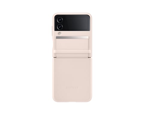 Custodia in pelle per Samsung Galaxy Z Flip 4 compatibile con la ricarica wireless