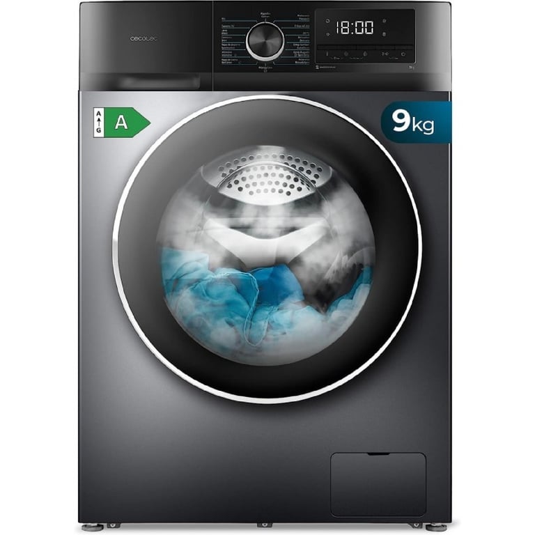 Lave-Linge Cecotec Bolero DressCode 9500 – 9kg 1400rpm A Inverter Vapeur