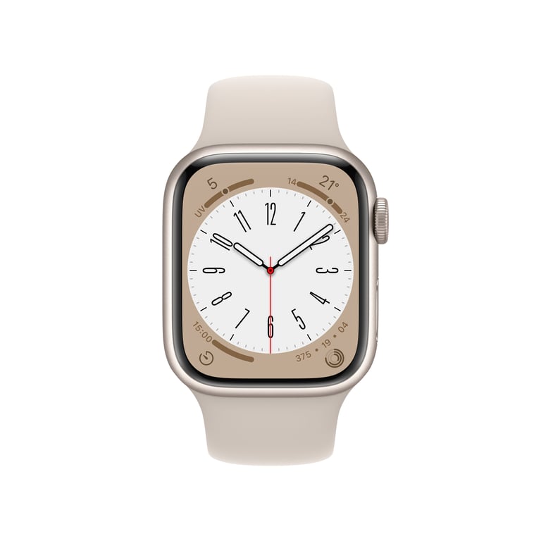 Apple Watch Series 8 OLED 41 mm Digital 352 x 430 Pixeles Pantalla táctil 4G Beige Wifi GPS (satélite)