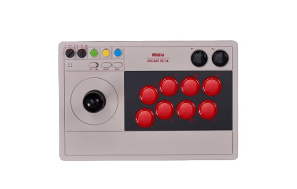 8Bitdo Arcade Stick Gris Bluetooth/USB Joystick Analogique/Numérique Nintendo Switch, Nintendo Switch Lite, PC