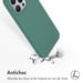 Accezz Coque Liquid Silicone avec MagSafe pour Apple iPhone 15 Pro Max - Vert foncé