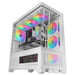 Mars Gaming MCLCDXW unité centrale Midi Tower Blanc