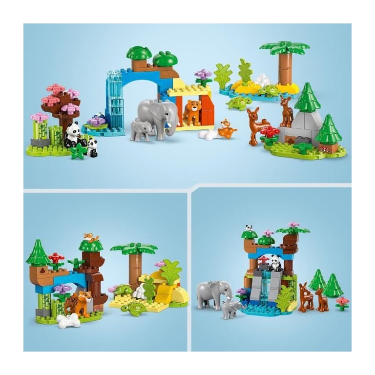 Lego Duplo Ma Ville Familles D'animaux Sauvages 3 en 1 10446 Lego La Boite - vue 6