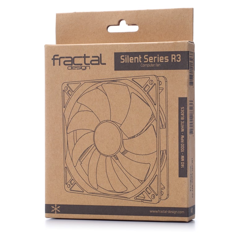 Fractal Design Silent Series R3 140mm Boitier PC Ventilateur 14 cm Noir, Blanc