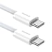 Baseus USB-C / USB-C 30W PD 480 Mbps Cable de datos y carga rápida 2 metros Blanco