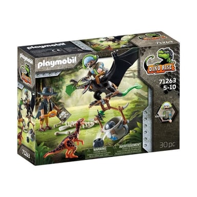 PLAYMOBIL - 71263 - Dino Rise - Dimorphodon y guardabosques