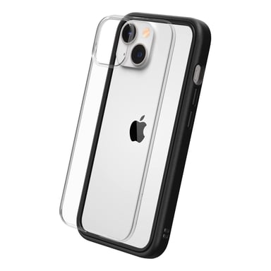 RHINOSHIELD Coque Compatible avec [iPhone 14] Mod NX - Protection Fine Personnalisable avec Technologie d'absorption des Chocs [sans BPA] - Noir