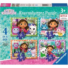 Gabby´ Dollhouse Puzzle 4 In A Box Neuf