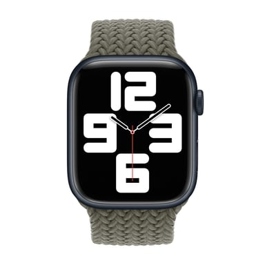 Bracelet Solo tressé pour Apple Watch | 44/45/46/49 mm - Taille 12 - Olive