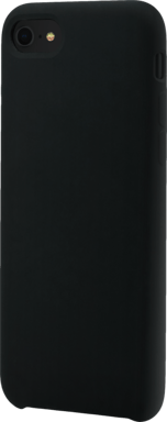 (Edición especial) Funda de gel de silicona suave para Apple iPhone 7/8/SE 2020/SE 2022, Negro satinado
