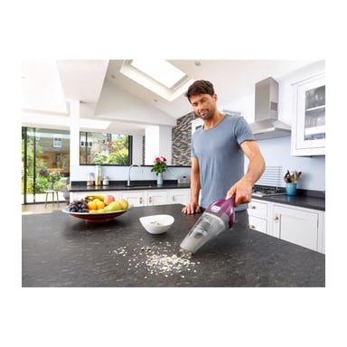 Black & Decker NVC115W Aspirapolvere senza sacco Grigio, Viola