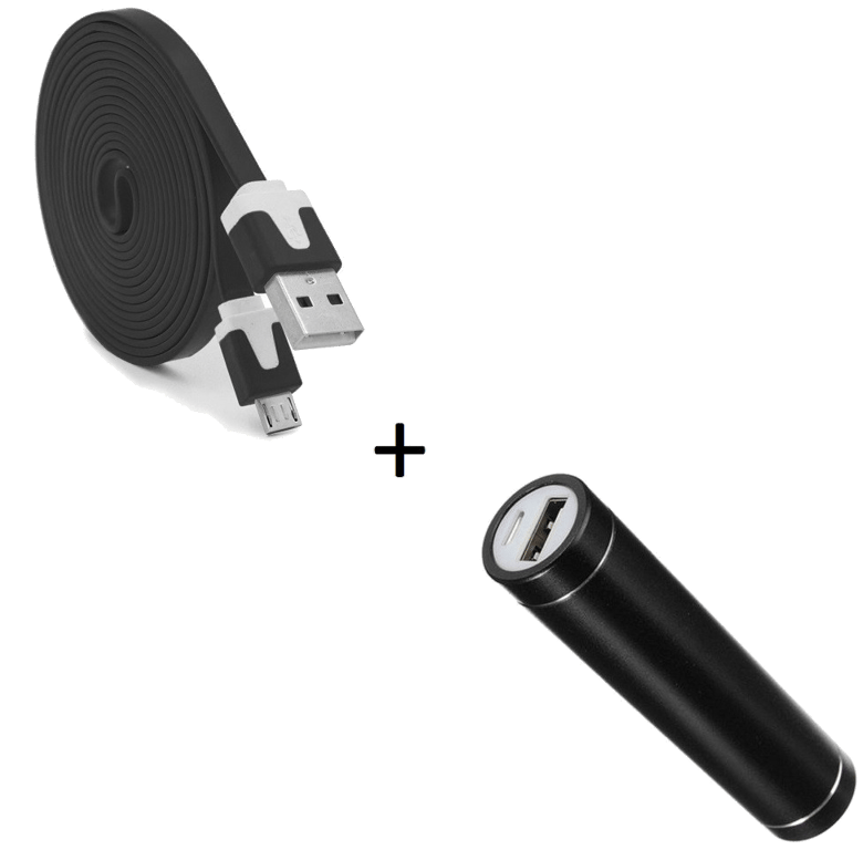 Pack Batterie pour Manette Playstation 4 PS4 Smartphone Micro USB (Cable Noodle 3m + Batterie Charge