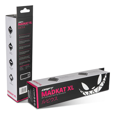 DRIFT DRMADKATXL Tappetino per mouse da gioco nero, bianco
