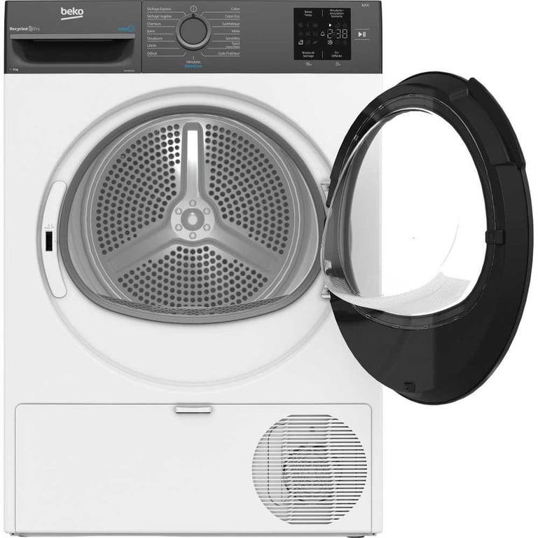 Sèche linge pompe à chaleur BEKO D3H28D93S b300 Eco Sense 8 kg L60cm Classe D - vue 4