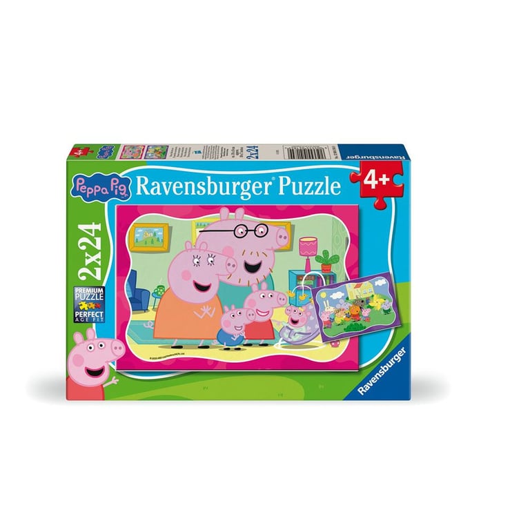 Puzzles 2 x 24 pièces Ravensburger Peppa Pig Nouvelles aventures - vue 2