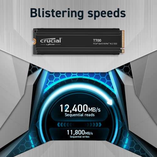 SSD interne Crucial T700 4 To PCIe Gen 5.0 NVMe - vue 2