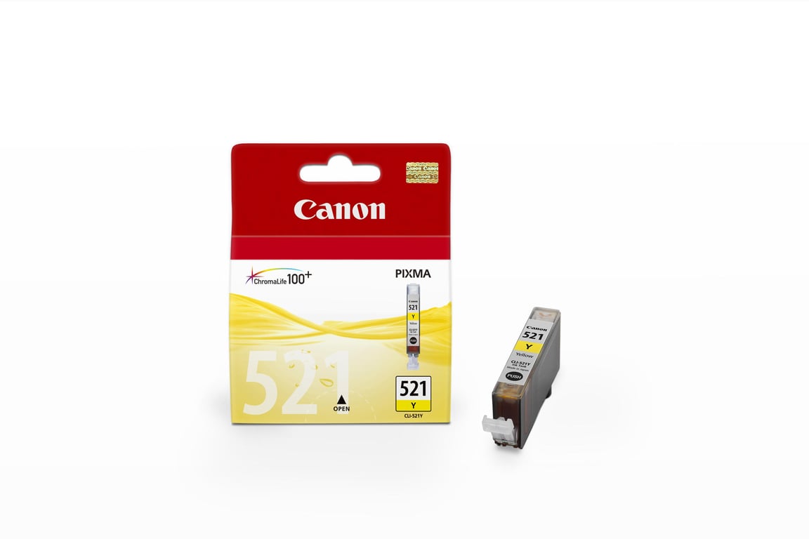 Canon CLI-521 Y cartuccia d'inchiostro 1 pz Originale Giallo (Canon CLI-521Y - gul - original - bl?k) - Neuf
