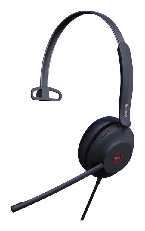 Casque Yealink UH37 Mono Teams – Avec Fil, USB-C, Bureau/Centre d'Appels