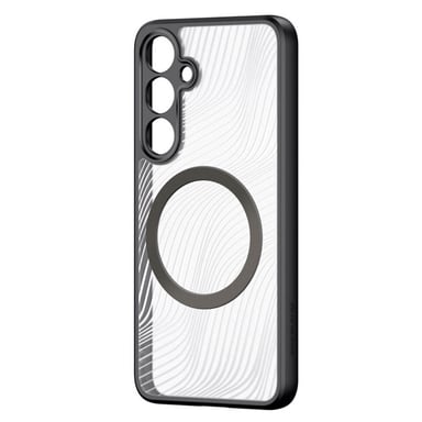 Dux Ducis Funda para Samsung Galaxy S24 Antichoque Bi material Patrón fluido Negro