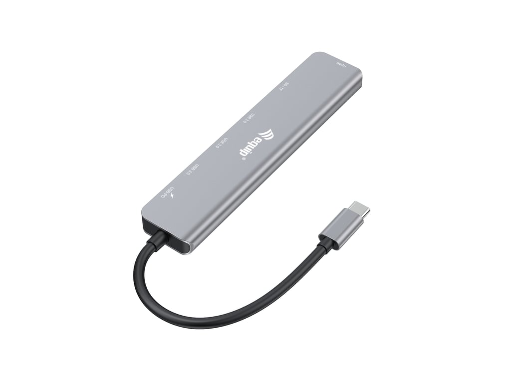 Equip 133494 Adaptateur multifonction USB C 7 en 1 HDMI 4K60Hz USB 3.2 Gen1 x 3 TFMICRO SD USB PD Neuf - vue 2